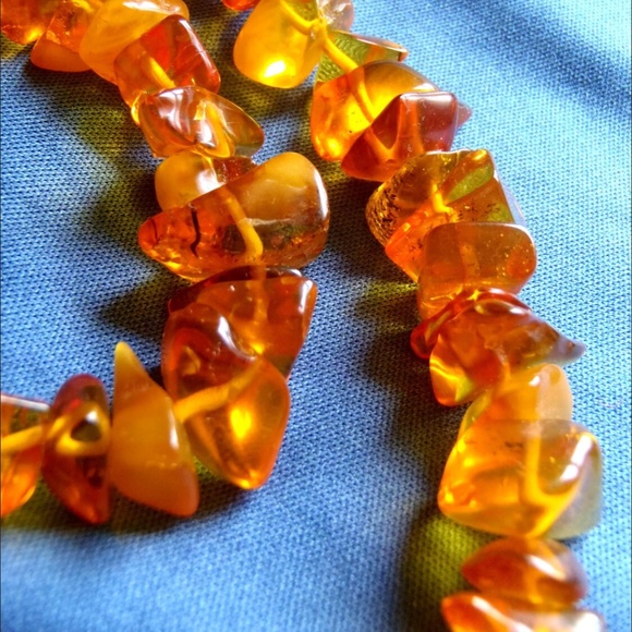 Amber Necklace, 34 Inch continuous strand - Picture 2 of 5